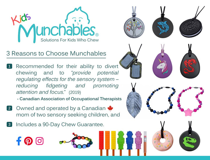 Munchables Donut Chewy Necklace - Sensory Chew Necklace