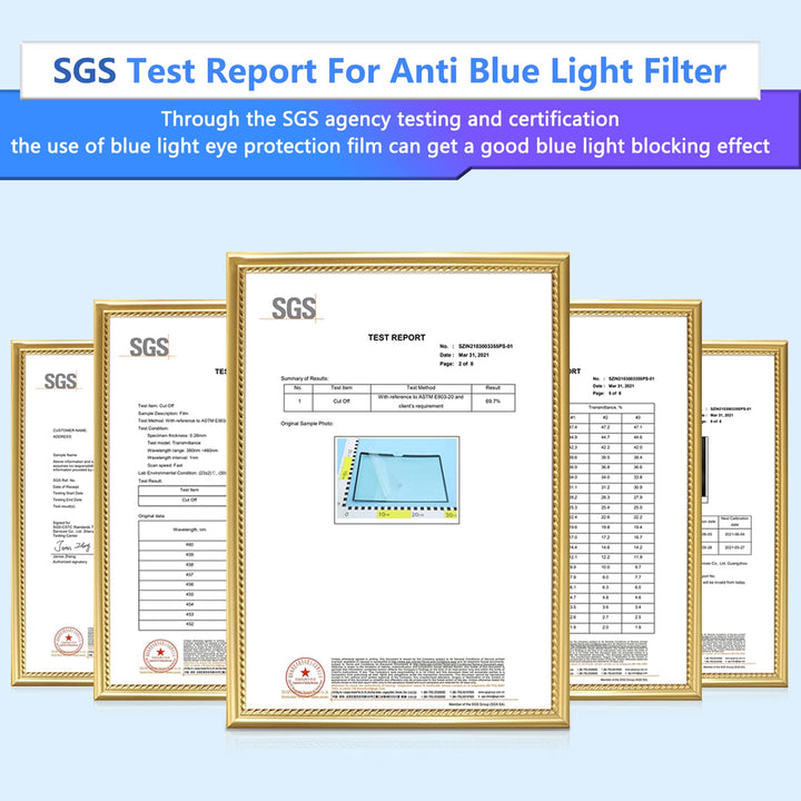 MacBook Air 13 Screen Protector,Removable Anti Blue Light Screen Protector for MacBook Air 13 inch (2021-2018,M1)/MacBook Pro 13 in (2022/2016,M1,M2),Protection for Your Eyes/Bubble Freen Matte