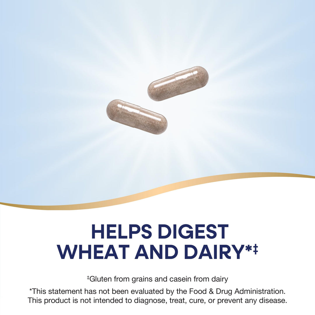 Nature&#39;s Way Gluten Defense Digestive Enzymes*, Helps Digest Wheat and Dairy**, Gluten and Casein Digestive Enzymes*, 120 Vegan Capsules (Packaging May Vary)