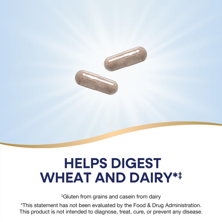 Nature&#39;s Way Gluten Defense Digestive Enzymes*, Helps Digest Wheat and Dairy**, Gluten and Casein Digestive Enzymes*, 120 Vegan Capsules (Packaging May Vary)
