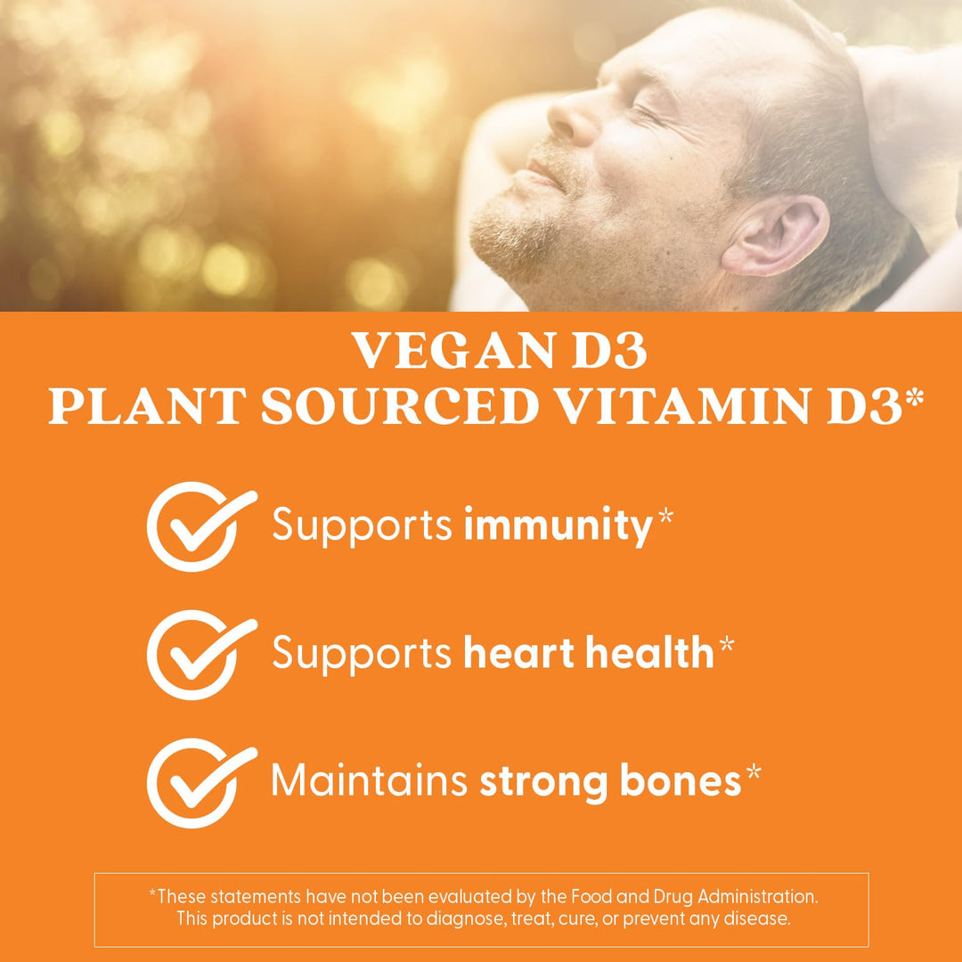 Doctors Best Vegan D3 2500 IU (Vitashine), Plant Sourced Vitamin D3, Non-GMO, Gluten Free, Soy Free, Vegan 60 Veggie Caps
