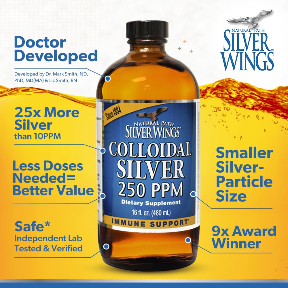 Natural Path Silver Wings Colloidal Silver Liquid - Enh