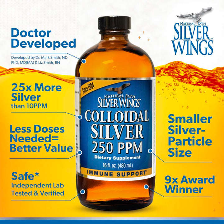 Natural Path Silver Wings Colloidal Silver Liquid - Enh