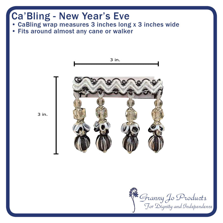 Granny Jo Products Ca &#39;Bling, Black/White, 1 Ou