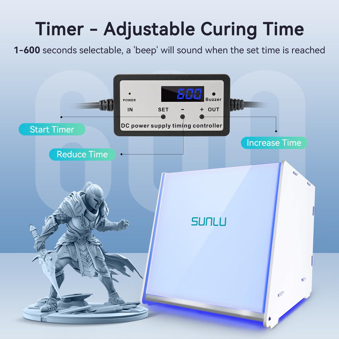 SUNLU Resin UV Curing Box, 405nm UV LED Lights, UV Ligh