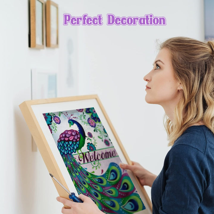 NAIMOER Welcome Diamond Art Kits for Adults Beginner, F