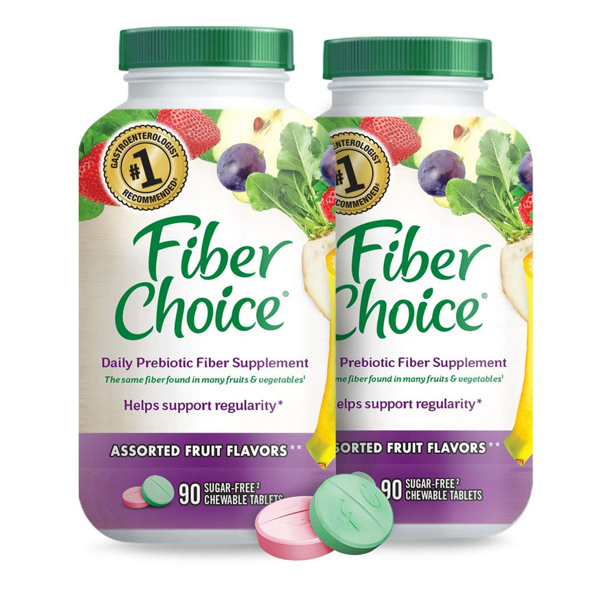 Fiber Choice Assorted Fruit 90 Tablets (Pack of 2) | Di