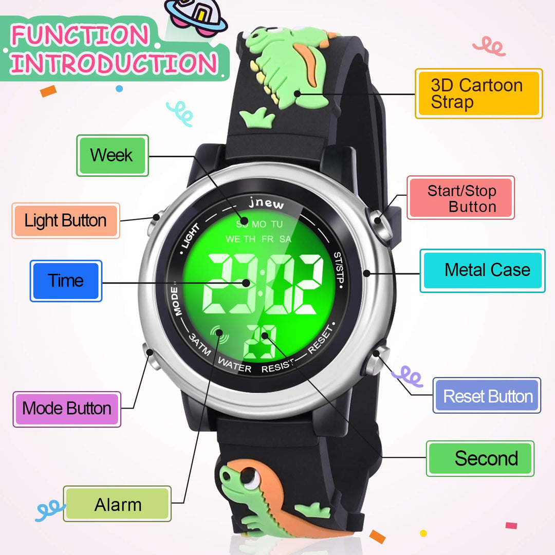 Watches for Kids, Kid Watches for Boys Toys for 3 4 5 6 7 8 9 10 Year Old Boy Dinosaurs Toys for Boys Age 3-11 Birthday Presents Gifts for 3-11 Year Old Boys