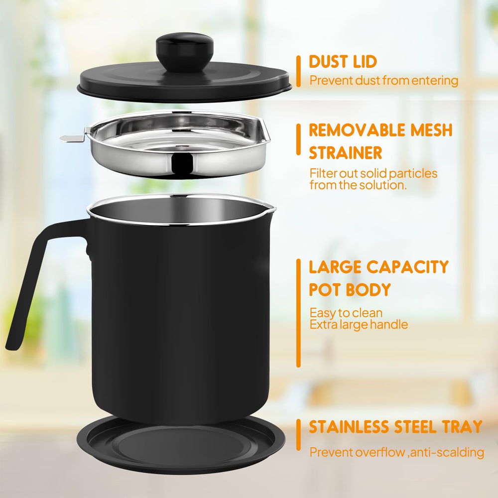 Chihee Grease Container Stainless Steel Bacon Grease Sa