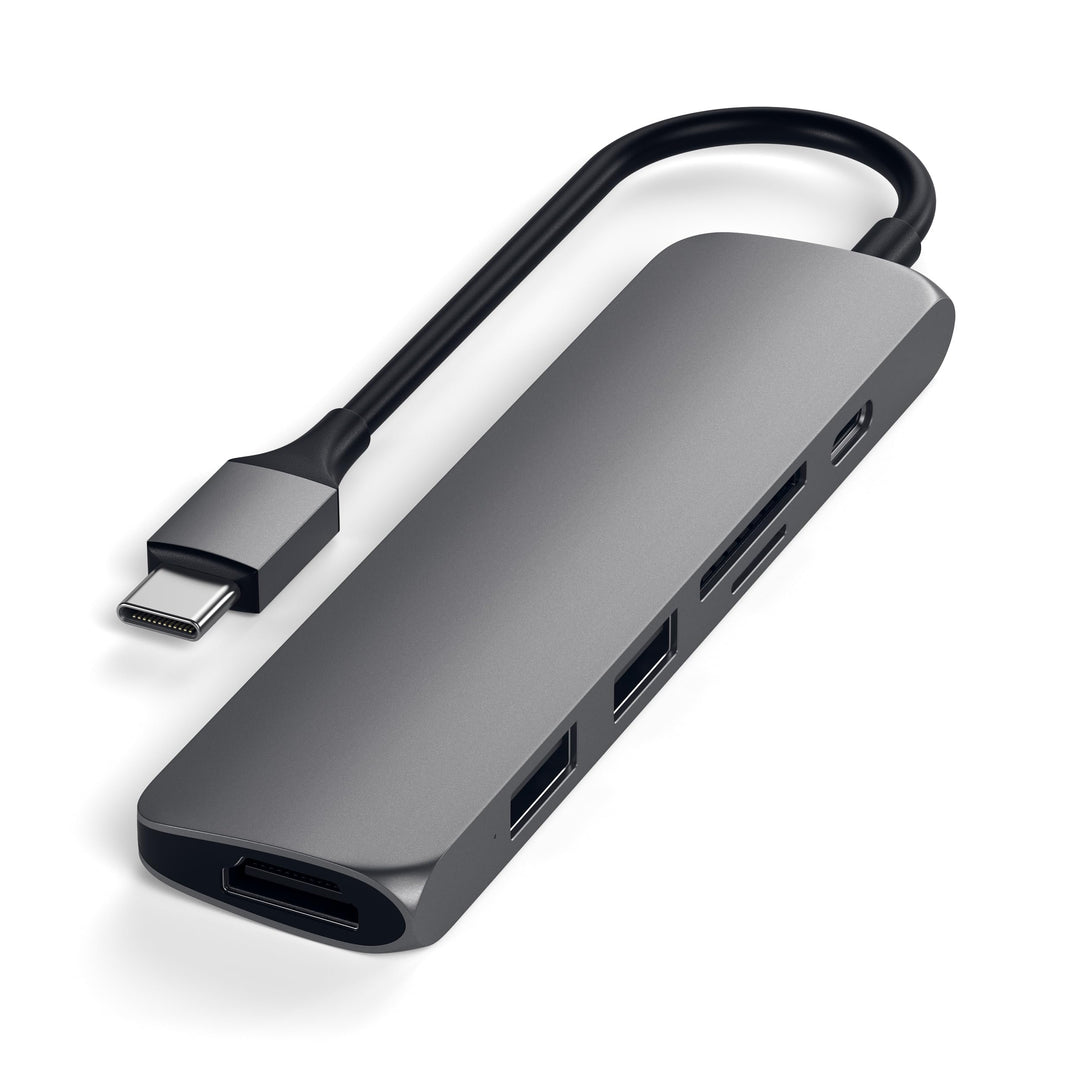 Satechi USB C Hub Multiport Adapter Slim V2, USB C Dock