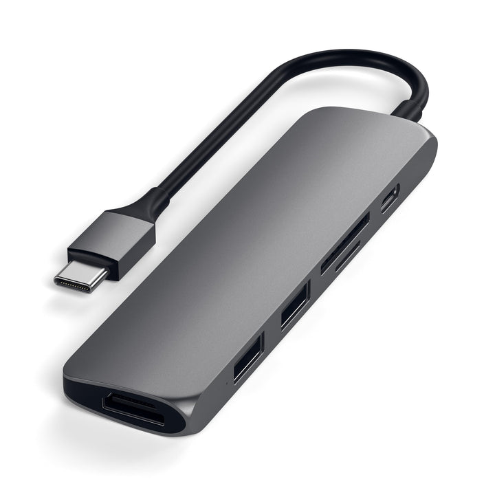 Satechi USB C Hub Multiport Adapter Slim V2, USB C Dock