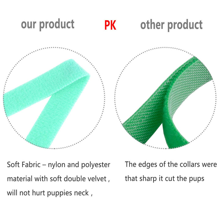 15 Colors Puppy ID Collars Whelping Dog Band Newborn Soft Fabric Adjustable Identification Collar for Pet Dog Cat