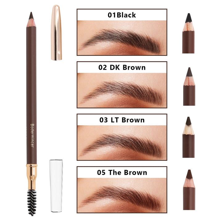 1pcs Eyebrow Pencil Longlasting Waterproof Durable Liner Eyebrow 5 Colors to Choose (2# Dark Brown)