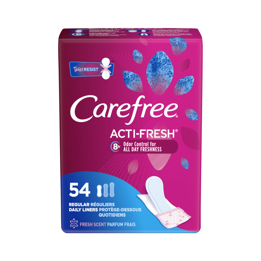 Carefree Acti-Fresh Ultra-Thin Panty Liners, Regular To