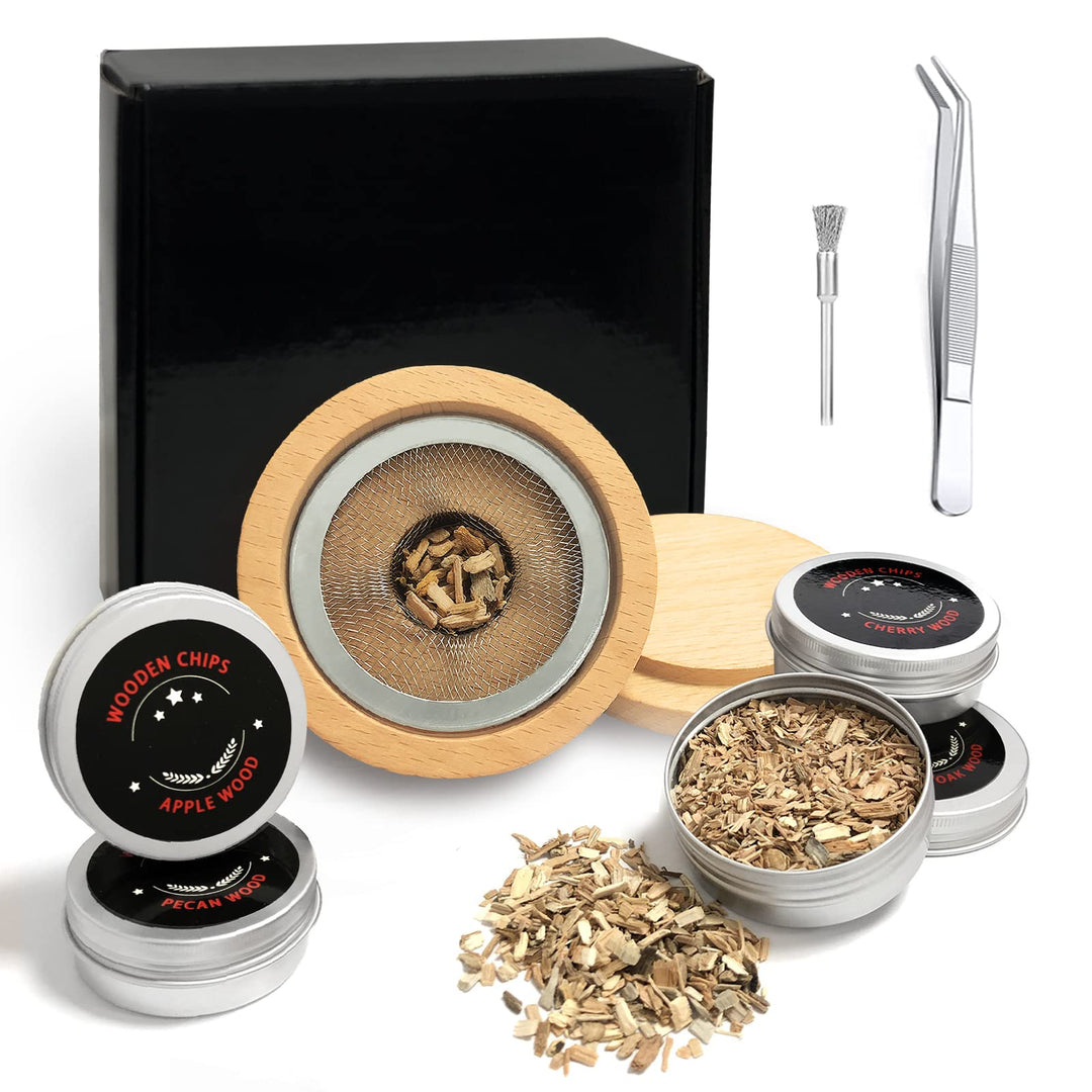 Cocktail Smoker Kit- Whiskey Smoker, Drink Smoker Infuser Kit for Bourbon, Cocktail, Whiskey, Gift for Men, Cocktail Smoker Kit