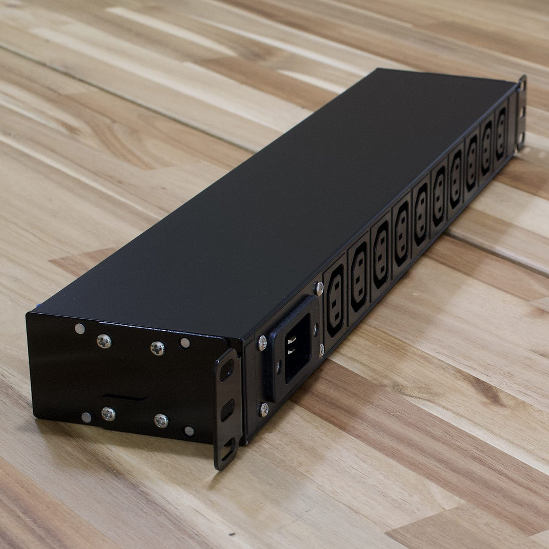 120/240V C13 PDU WTH-CS/PDU-C13-E Heavy Duty Metal 1U Rack Mount Input C20 20A Open end (Without Extension Cord)