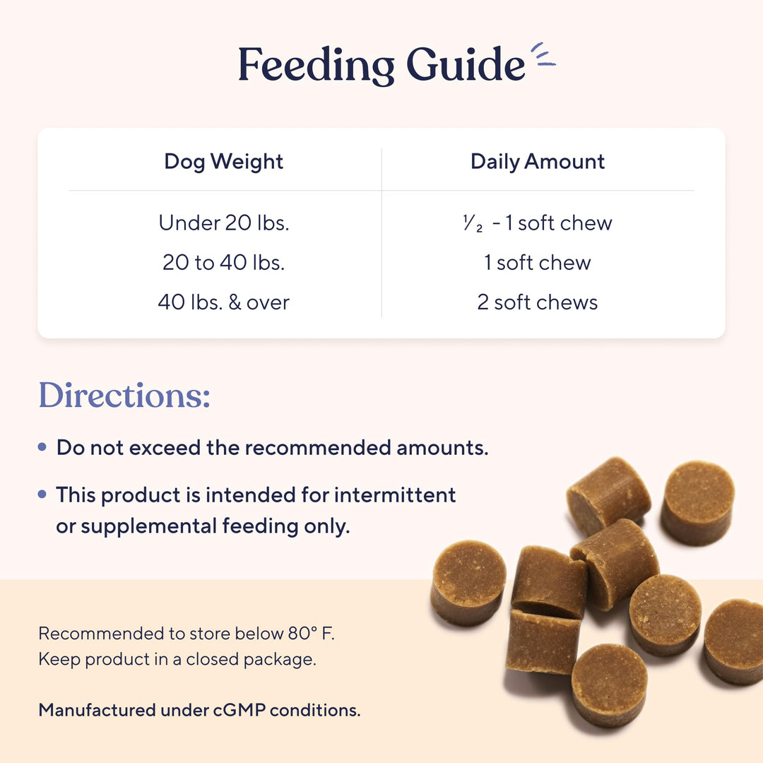 Probiotics for Dogs | Supports Digestive Health, Diarrhea for Small and Large Dogs | Improves Gut Health | Anti Yeast Supplements | Promotes Skin Health and Seasonal Allergies Support - 30 Chews