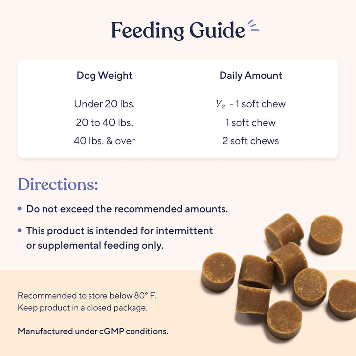 Probiotics for Dogs | Supports Digestive Health, Diarrhea for Small and Large Dogs | Improves Gut Health | Anti Yeast Supplements | Promotes Skin Health and Seasonal Allergies Support - 30 Chews
