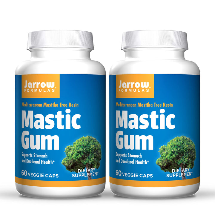 Mastic Gum 1000 mg - 60 Veggie Caps, Pack of 2 - Natural Formula Supporting Stomach, Duodenal &amp; Oral Health - 60 Total Servings