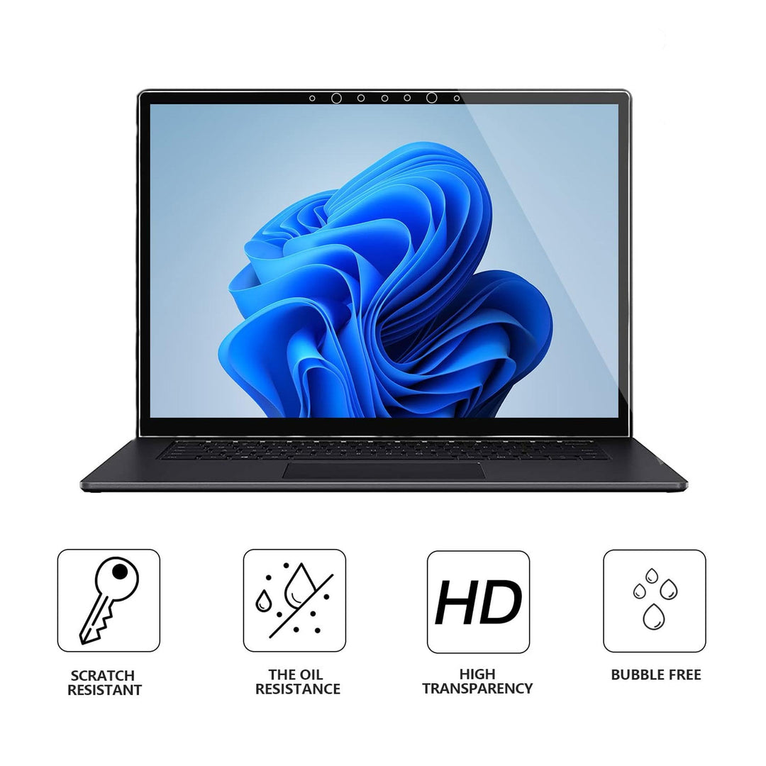 Screen Protector for Surface Laptop 6/ Laptop 5 13.5 Inch, Tempered Glass/Easy Installation/Ultra Clear Screen, Also Compatible for Microsoft Surface Laptop 4/3/2/1