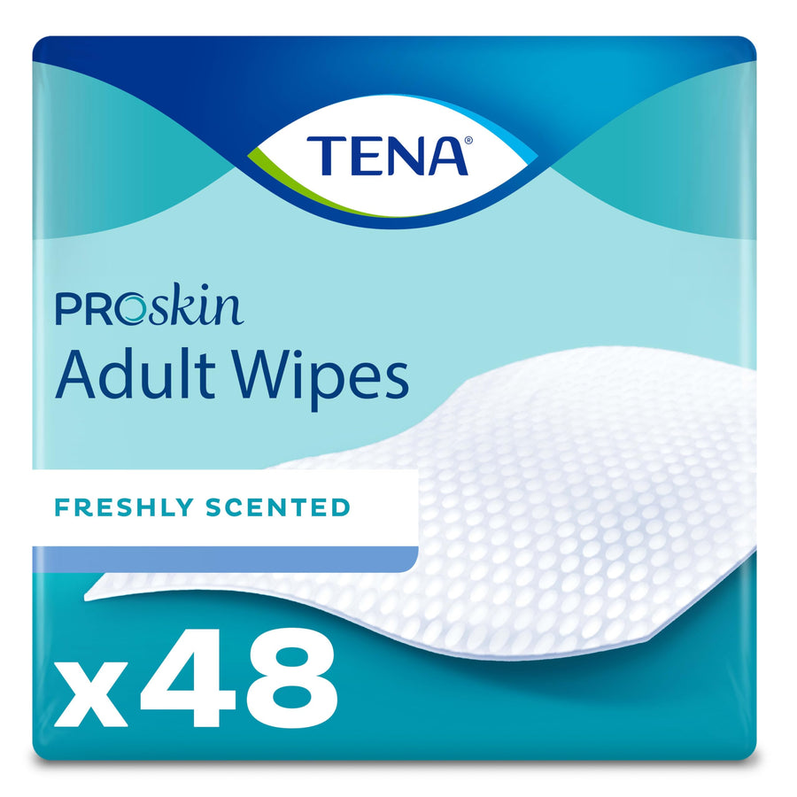 TENA ProSkin Ultra Adult Wipes, 288 Count (6 Packs of 4