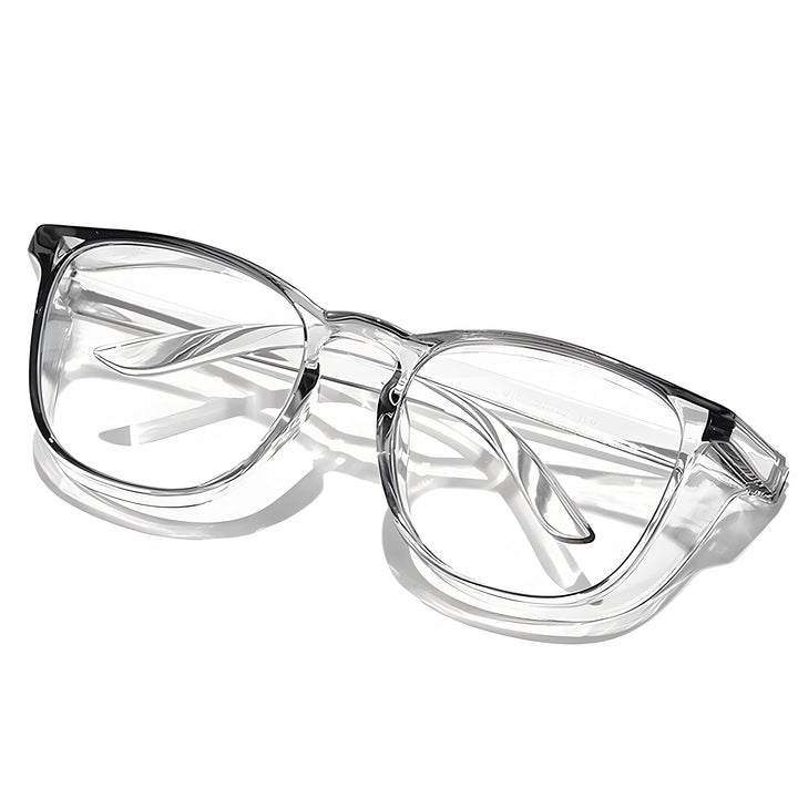 Safety Glasses for Women Nursing Safety Goggles Nurses Anti Fog Blue Light Blocking Lens Fashionable Clear Protective Eyewear, Grey