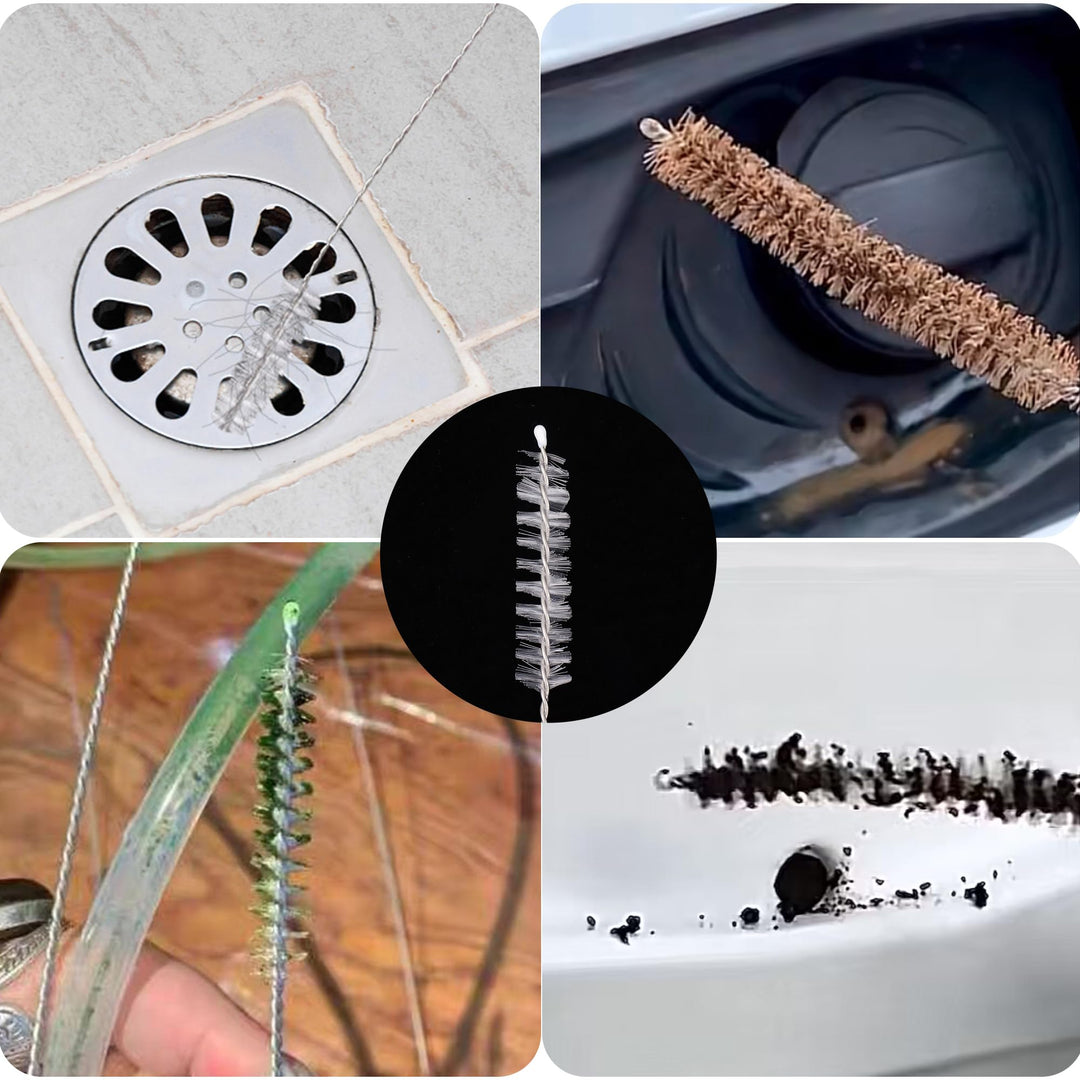 Flexible Drain Brush-Extra Long Nylon Cleaner for Cleaning Plumbing Sink Fridge Skinny Pipe Air Tube Hose Dredging Tool 143cm/56 inch (1 PCS)