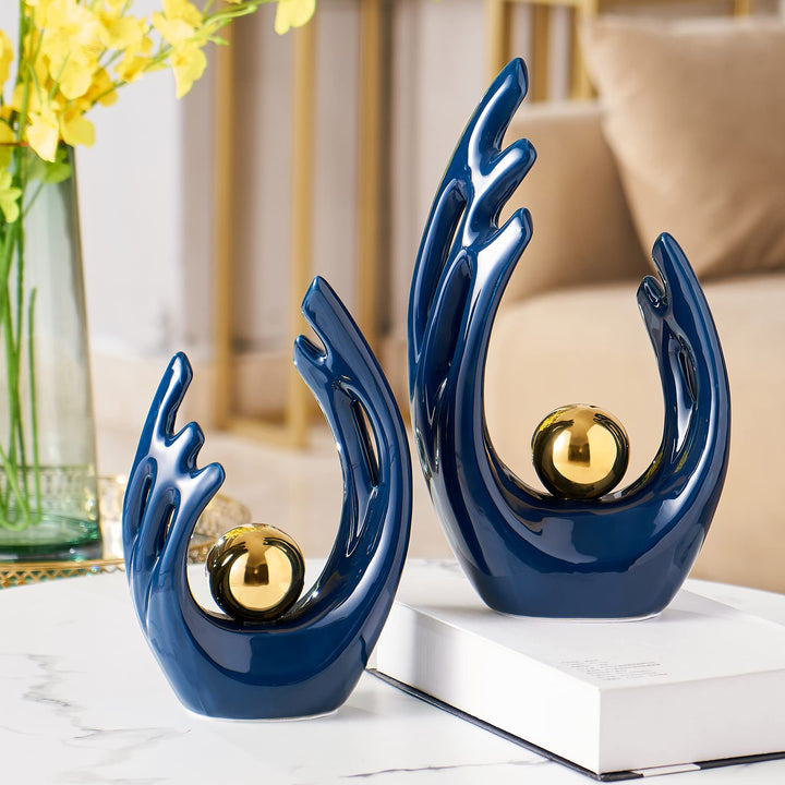 Modern Living Room Decor Art Ceramic Statues for Home Decor Accents Dining Table Decorations for Living Room Office Bedroom Kitchen Apartment Decor