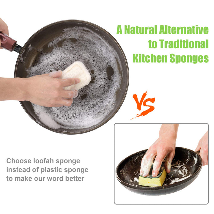 Natural Sponges for Dishes, Loofah Dish Sponges Eco-Fri