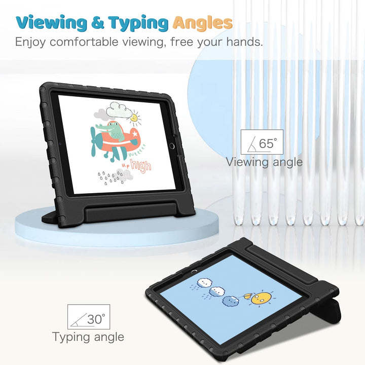 Kids Case for iPad 9th / 8th / 7th Generation (10.2 inch 2021/2020 / 2019 Model)- Shockproof Light Weight Handle Stand Case, Also Fit iPad Air 3 10.5 2019 &amp; iPad Pro 10.5 2017, Red