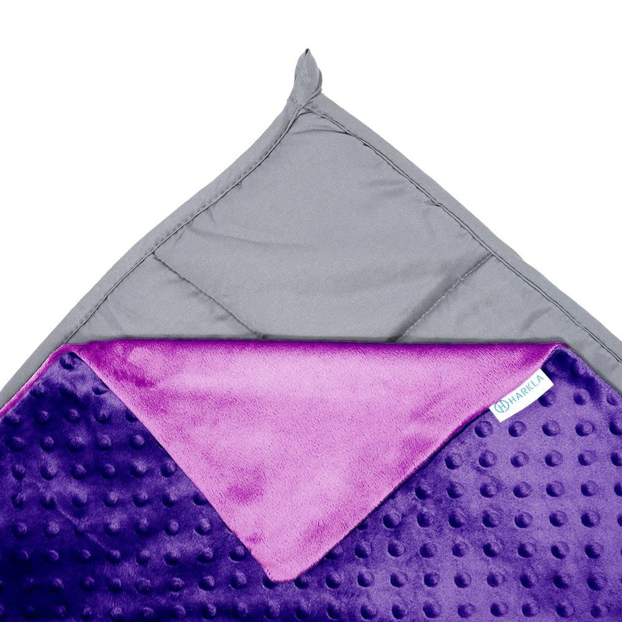 Kids Weighted Blanket - 5lb Bamboo Rayon Cooling Weighted Blanket for Kids - Washable Minky Cover and Glass Beads Filled Weighted Inner - Designed for Sensory Seekers Weighing 30lb to 40lb
