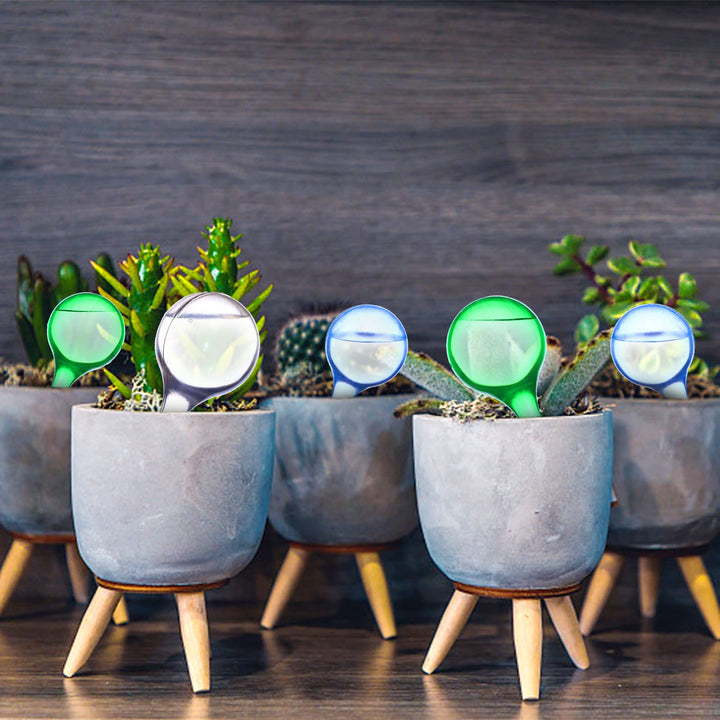 12 PCS Plant Watering Globes Self Watering Bulbs PVC Automatic Watering Balls Plant Watering System Clear Plant Waterer for Indoor and Outdoor