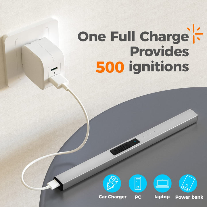 Bswalf Lighter Candle Lighter, Electric Lighter USB Rec
