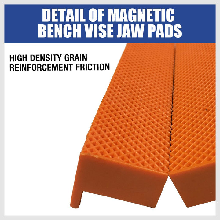 Vise Jaws, 6 Magnetic Retention Vice Jaw Pads, Universal Vise Soft Jaws
