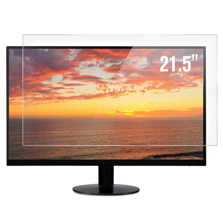 2-Pack 21.5 inch Anti Glare Matte Computer Screen Cover, Eye Protection Desktop Screen Protector Compatible with All 21.5 Widescreen Desktop with 16:9 Aspect Ratio
