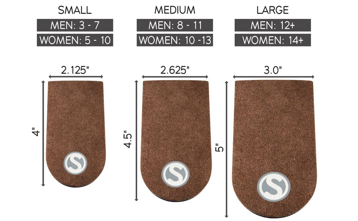 SoleAid Adjust-A-Heel | 3-Layer Adjustable Orthopedic H