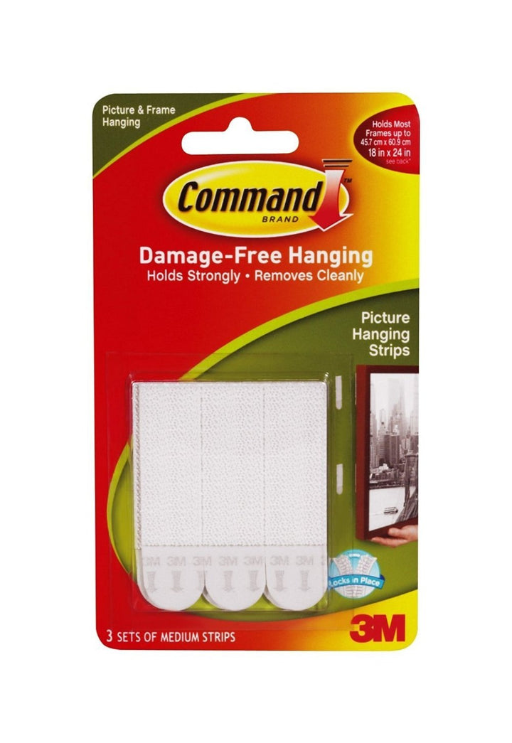 Strips 17201 Medium Adhesive Removable Interlocking Fasteners