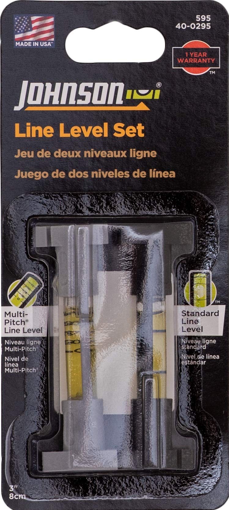 Level &amp; Tool 595 Structo-Cast Line Level, 3, 1 Level Kit