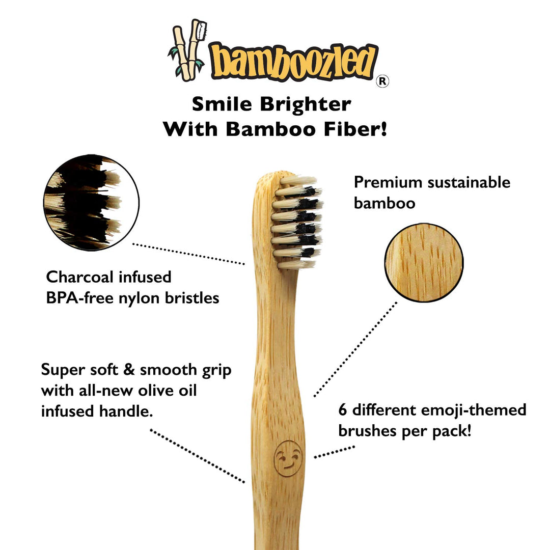 Bamboozled | Kids Bamboo Toothbrush | Child Size, Biode