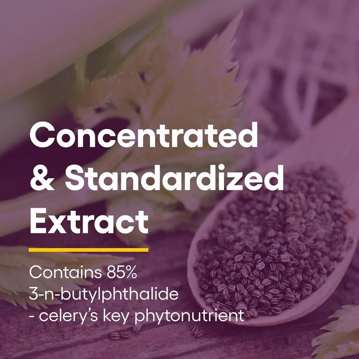 Celery Seed Extract by Natural Factors, Herbal Supplement for a Healthy Circulatory System, 60 Capsules