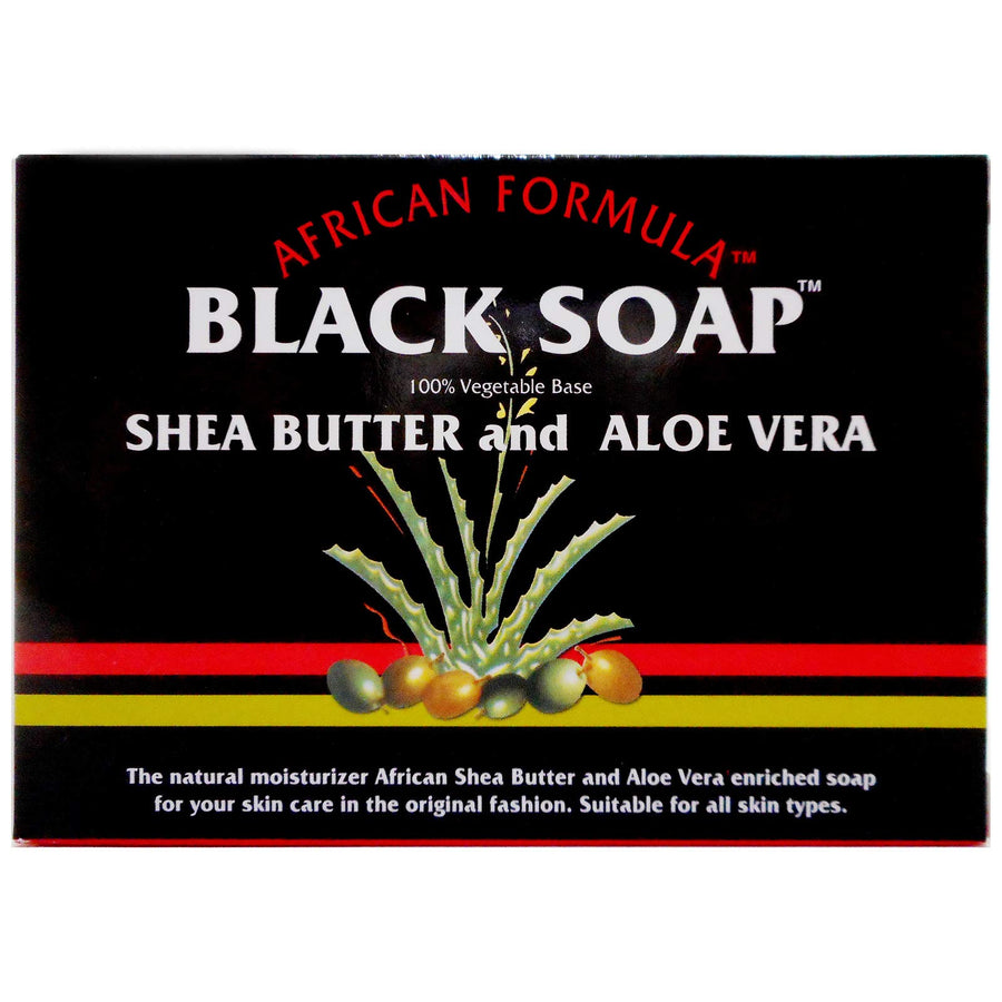 African Formula Black Soap 3.5 Ounce Shea Butter & 