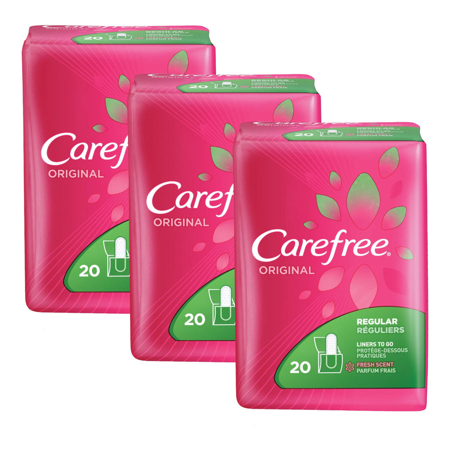 3 Pack Carefree Original Pantiliners in Fresh Scent