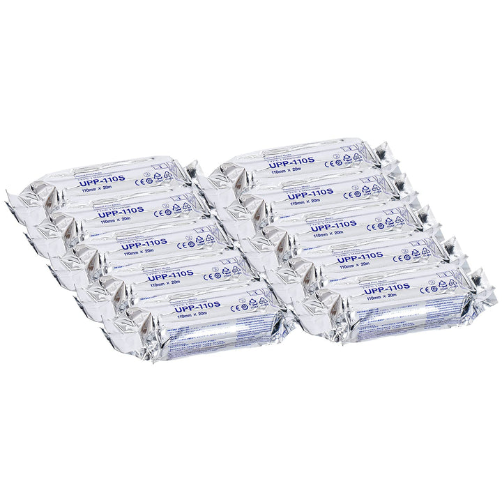 UPP-110S Sony Compatible Ultrasound Paper(110 mm x 20m)10 roll,for Sony Ultrasound Thermal Print Film