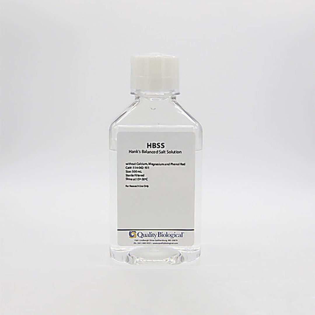 114-062-101 Hanks&#39; Balanced Salt Solution without Ca, Mg &amp; Phenol Red, 500 ml