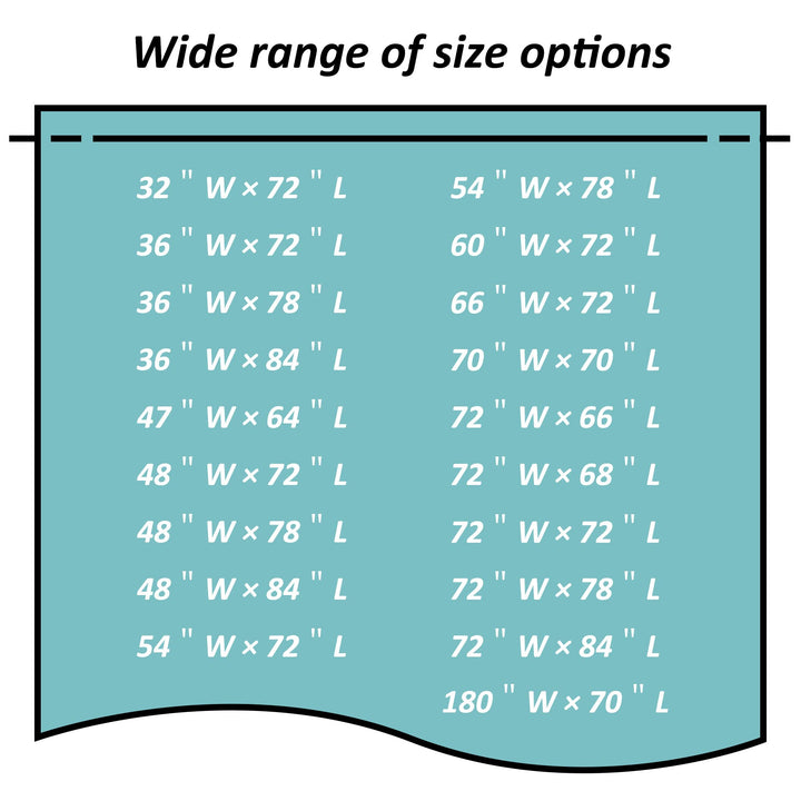 32x72 Narrow Stall Shower Curtain Liner with 3 Magnets Clear PEVA 8G Thick &amp; Heavy Duty, Waterproof, 32 x 72 inches, Clear
