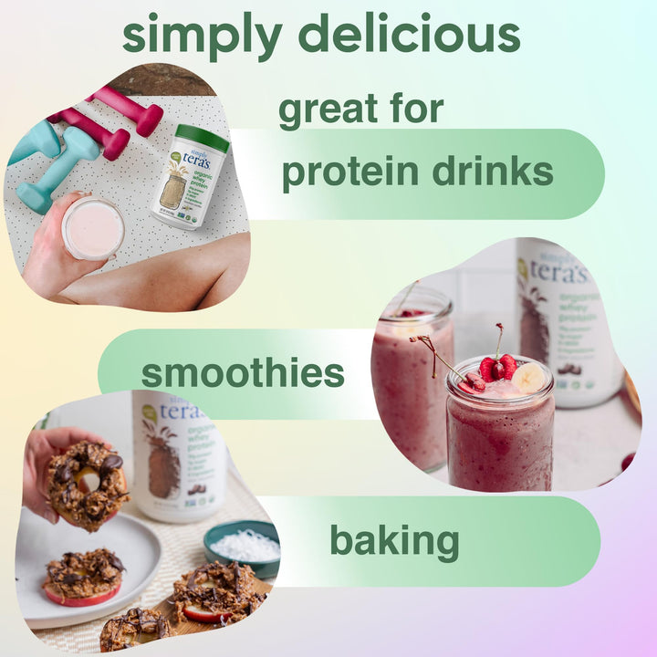 tera&#39;s Simply Organic whey Protein Powder, Plai