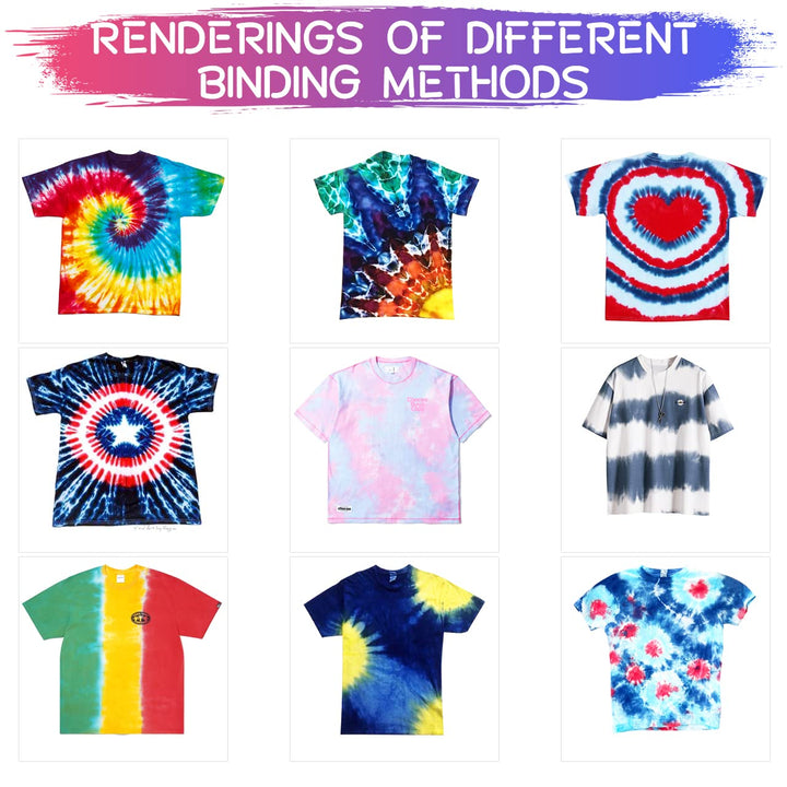 PINJAT DIY Tie Dye Kits, 32 Colors DIY Tie Dye Set with
