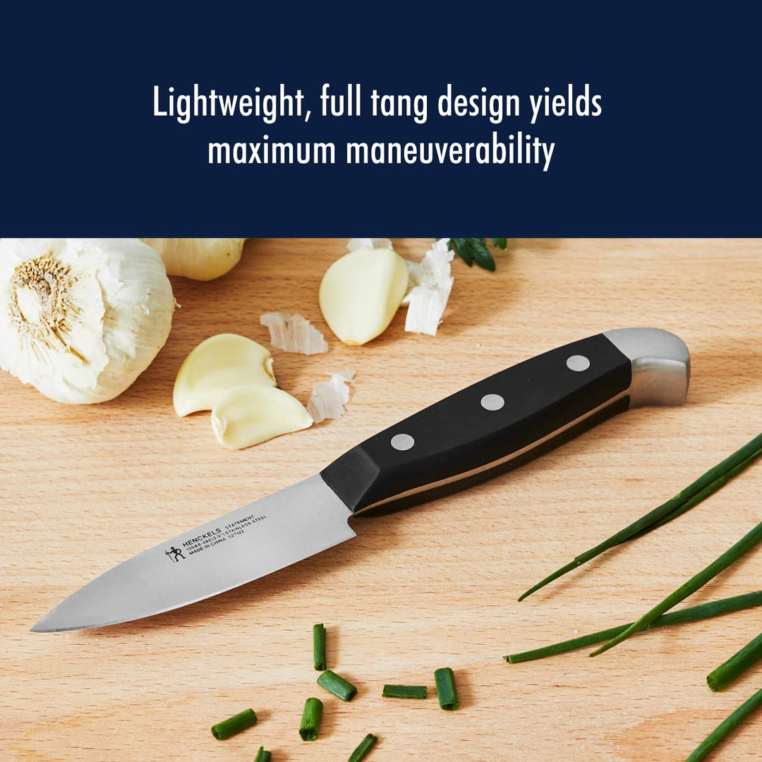 Statement Razor-Sharp 2-pc Chef Knife Set, German Engineered Informed by 100+ Years of Mastery, Black/Stainless Steel