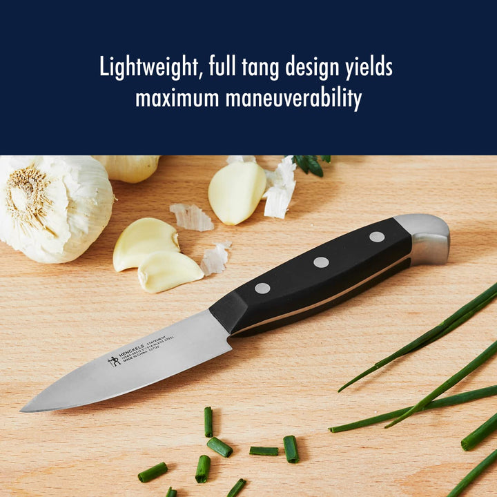 Statement Razor-Sharp 2-pc Chef Knife Set, German Engineered Informed by 100+ Years of Mastery, Black/Stainless Steel