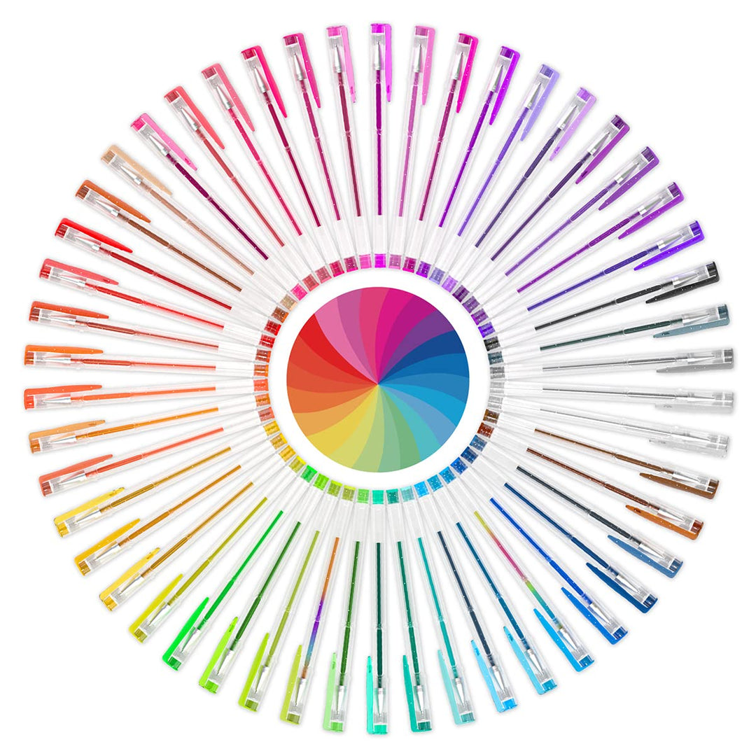 100 Colors Gel Pens Set for Adult Coloring Books Drawing Painting Writing